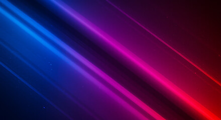 Fototapeta premium Diagonal Blue Pink Light Streaks Abstract Background