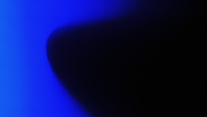 Deep Blue Curve on Black, Noisy Grainy Gradient
