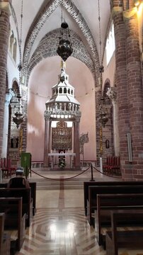 The Cathedral of St. Tryphon in Kotor, Montenegro, is a Catholic church built in 1166. It houses many gold and silver relics and frescoes.