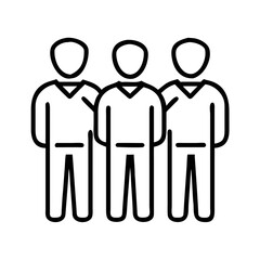 Teamwork collaboration group people icon vector illustration company organization business partnership community