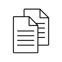 Document file paper page icon vector illustration for business and office work design and communication needs