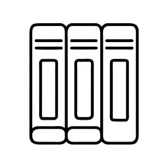 Three books vector illustration for library book collection and education concept study reading material