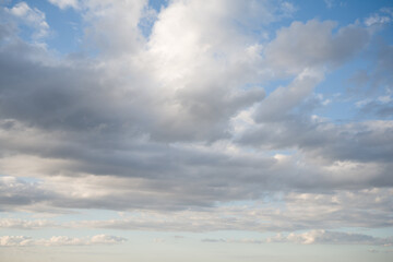 Cloudy Sky: Blue and White Cloudscape