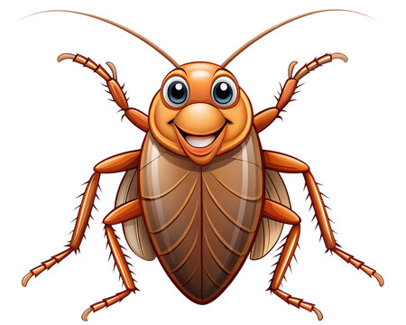  illustration of cartoon cockroach