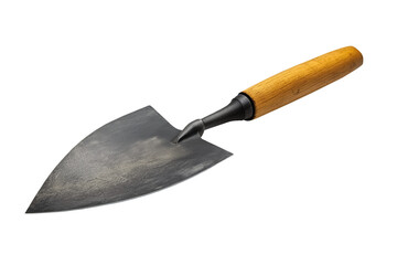 Trowel isolated on a transparent or white background, ideal for gardening, masonry, construction, DIY projects, landscaping, and outdoor tool design concepts.