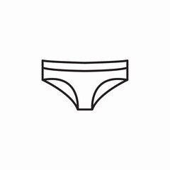 underwear pants female icon sign vector