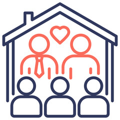 Family Dual Tone Icon