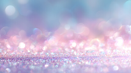Bright abstract bokeh background with summer or winter light glow, perfect design illustration with pink and blue color blur and glitter shine decoration