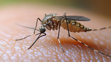 Naklejka premium close-up of mosquito bites on human skin showing irritation and allergic reaction, dermatology concept, health and medical illustration