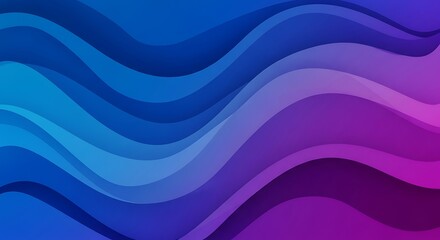 Abstract wavy background with shades of blue and purple