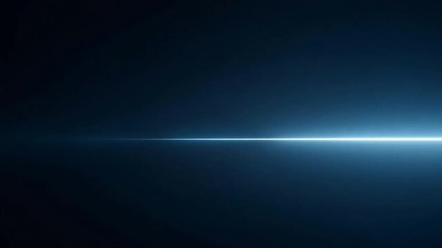 Dynamic bright blue neon line illuminating dark abstract background with subtle light diffusion and energy pulse, perfect for futuristic technology concepts