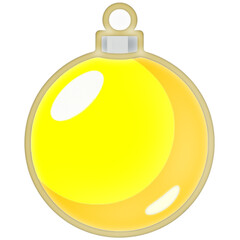 golden christmas ball