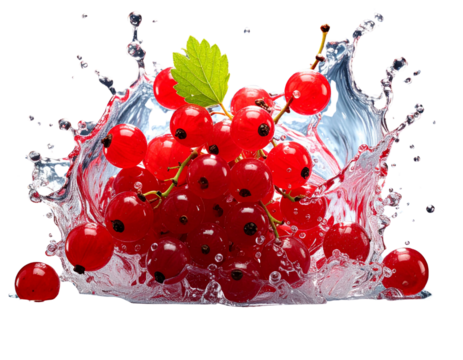 Currant berry Fruit splash in water .jpg.png