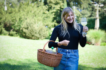 Traditional Czech low alcohol new young wine or "Neuer Wein", Czech Republic, Europe.