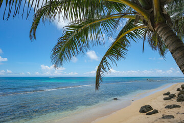Corn Island, Nicaragua - September 19, 2025: A beach in Corn Island, an archipelago located in the Caribbean Sea, Nicaragua.