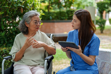 Compassionate caregiver provides assistance and support to senior in need of care, fostering nurturing environment for meaningful conversations and connection