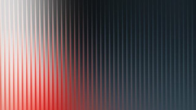 Abstract background with vertical ribbed texture and red light flare