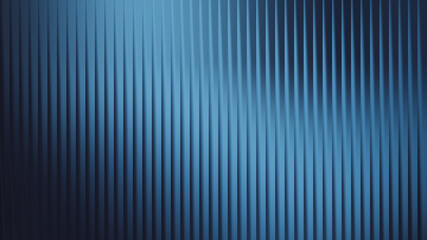 Abstract blue ribbed glass texture with soft light and shadow creating a subtle wavy pattern