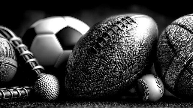 Sports balls arranged in an artistic manner highlighting their unique textures and designs during a cozy indoor setting