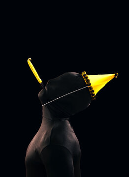 Festive celebration with party hat and noisemaker