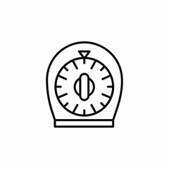 kitchen timer icon sign vector
