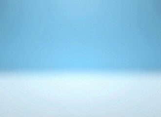 perspective floor backdrop blue room studio with light blue gradient spotlight backdrop background for display your product or artwork