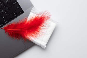 Symbolic representation of menstruation and technology