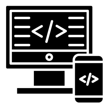 Website Coding Vector Icon