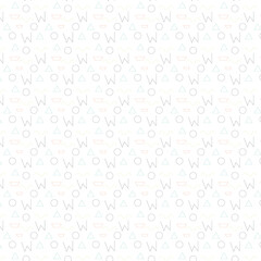 Minimalist geometric Pattern on White Background