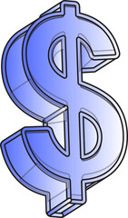 Finance and business concept with dollar sign