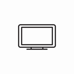 computer monitor icon sign vector