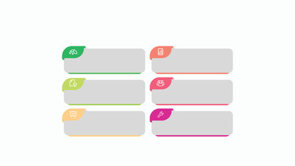 Obraz premium Pink Peach Yellow and Green Modern Business Intelligence Dashboard Infographic Presentation