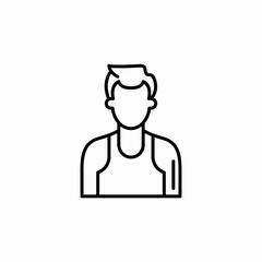 gym sportsman icon sign vector