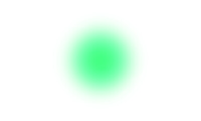 Soft green circular gradient halo with blurred glowing effect