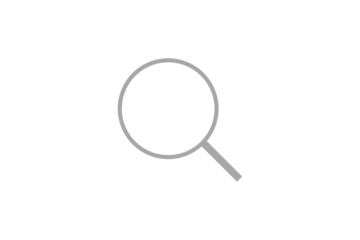 grey search magnifying glass flat icon for searching files apps and websites