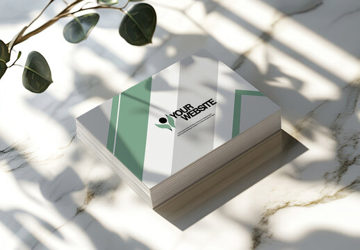 Mock up of a business card 