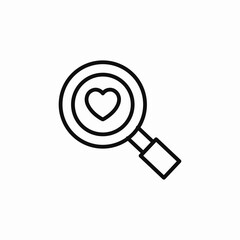 search love heart icon sign vector