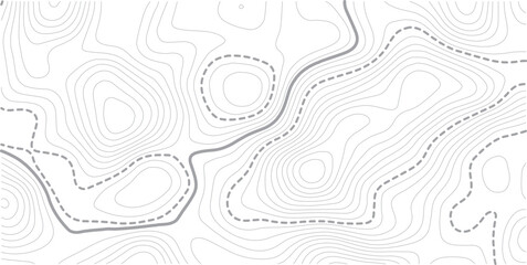 Abstract topo contour map on white background, Topographic map Topographic contour lines map seamless pattern. Geographic map conceptual design. Elegant background for presentations