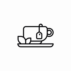 cup tea icon sign vector
