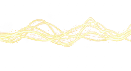 Abstract golden wave line isolated on transparent background