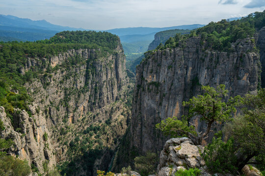 Breathtaking View of Taz Canyon in Turkey's Rugged Terrain