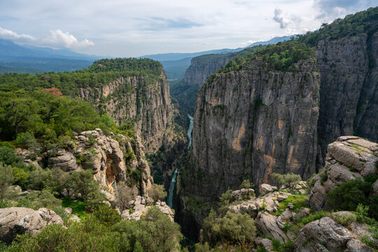 Breathtaking view of Taz Canyon in Turkey's mountainous region