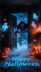halloween, haunted, spooky, ghost, monster, pumpkin, bat, candle, fog, dark, scary, horror, night, creepy, costume, lantern, autumn, evil, shadows, fear, party, october, celebration