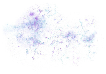 Abstract Galaxy Nebula in Blue and Purple PNG Transparent Background