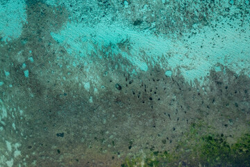 Aerial Drone View of Xcalacoco Beach in Playa del Carmen, Quintana Roo
