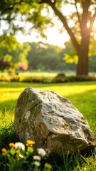 Park rock, sunny day