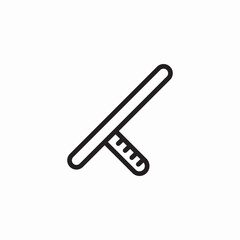 police baton icon sign vector