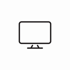 square screen icon sign vector