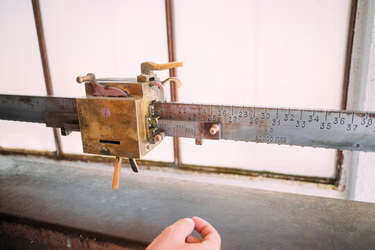 Vintage scale used in agriculture in Guadalajara, Spain
