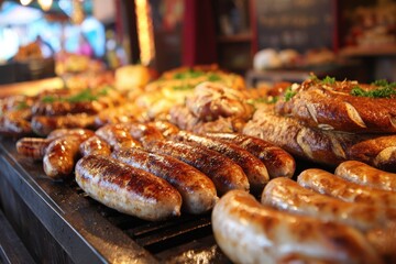 Sizzling Oktoberfest Wurst: A Taste of Fresh German Sausages for Your Bar-B-Q Table